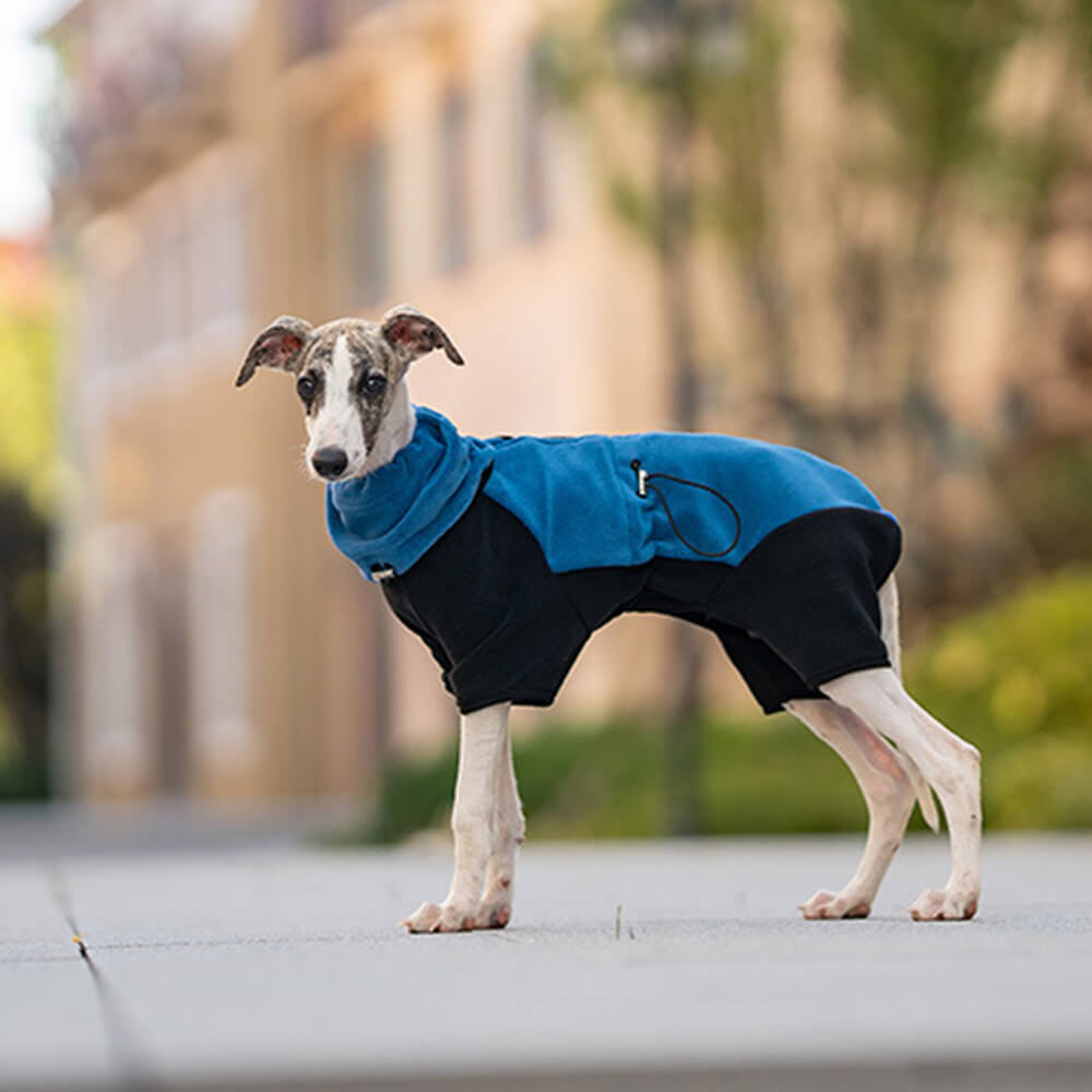 Maliben | Full Protection Polar Fleece Dog Overall with Removable Collar