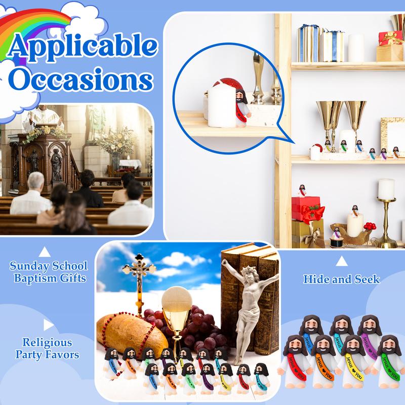 Maliben | Mini Jesus Figurines With Jesus Love You Slogan