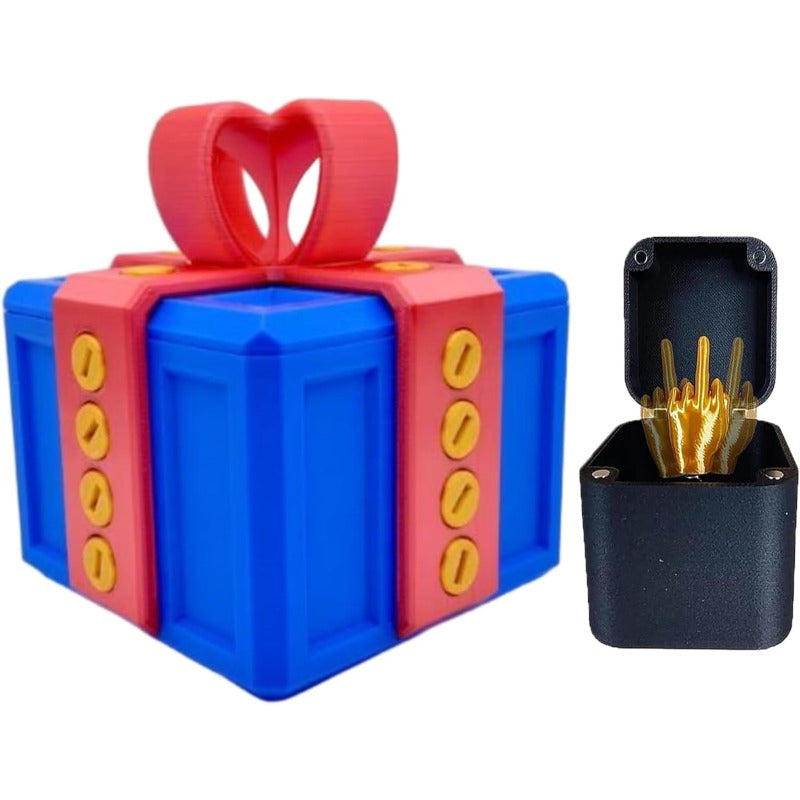 Maliben | Surprise Prank Gift Box Funny Middle Finger Switch Prank Toy