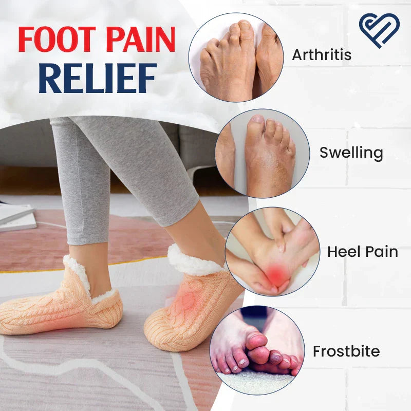 Maliben | Fleece-Lined Non-Slip Thermal Slippers Socks