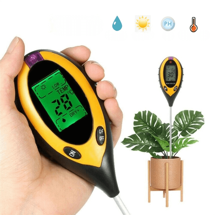 Maliben | 4-In-1 Soil Analyzer: Ph, Moisture, Temperature, Light