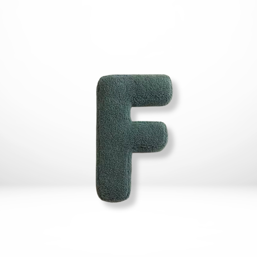 Maliben | Velvet Alphabet Decorative Cushion With Letters A To Z
