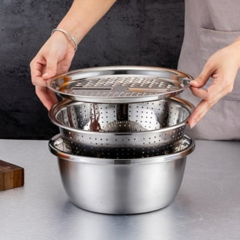 Maliben | Stainless Steel Fine Mesh Strainer Set