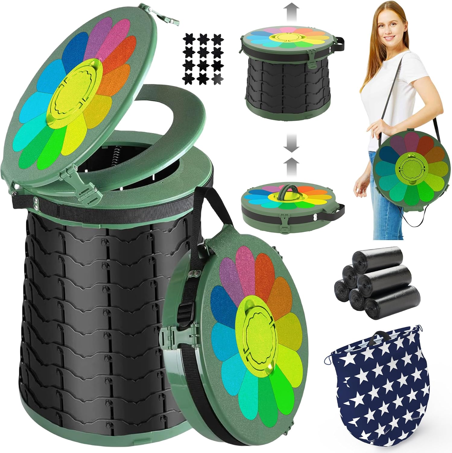 Maliben | Portable Toilet With Adjustable Height – Campmate