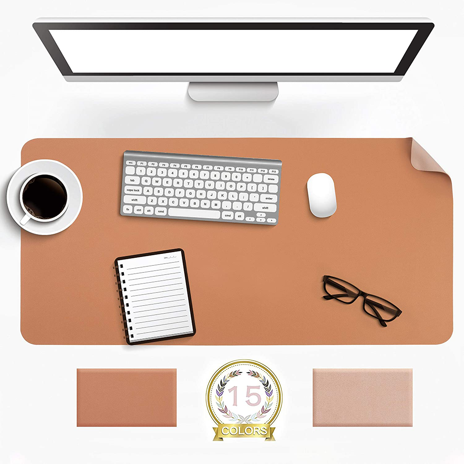 Maliben | Desk Pad Protector Waterproof Non-Slip Leather Office Mouse Mat