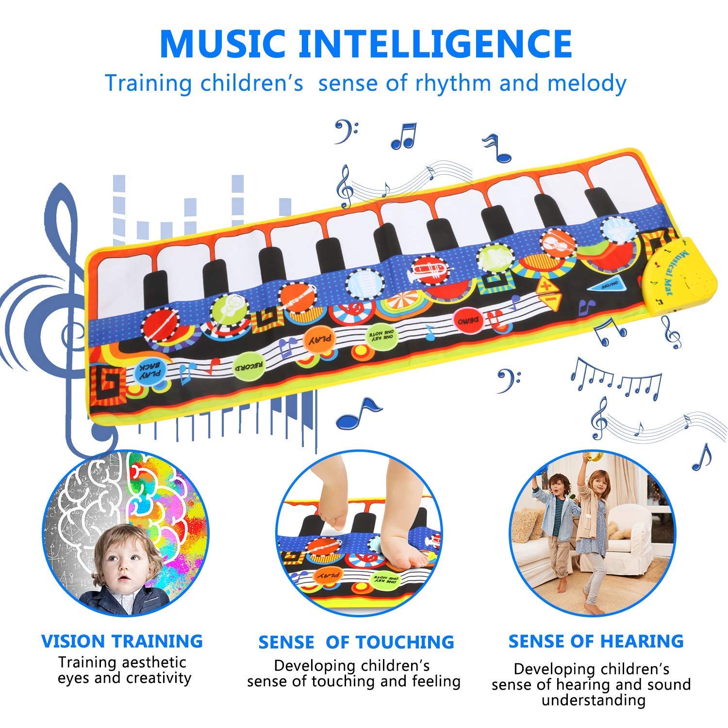 Maliben | Melodistep | Playfully Discovering - Musical Play Mat For Babies And Toddlers