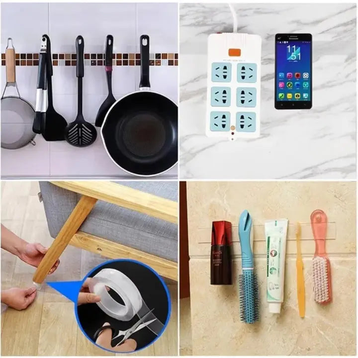 Maliben | Gripforce Tape — Invisible Hold That Keeps Your Home Organized And Clean Without Stress!