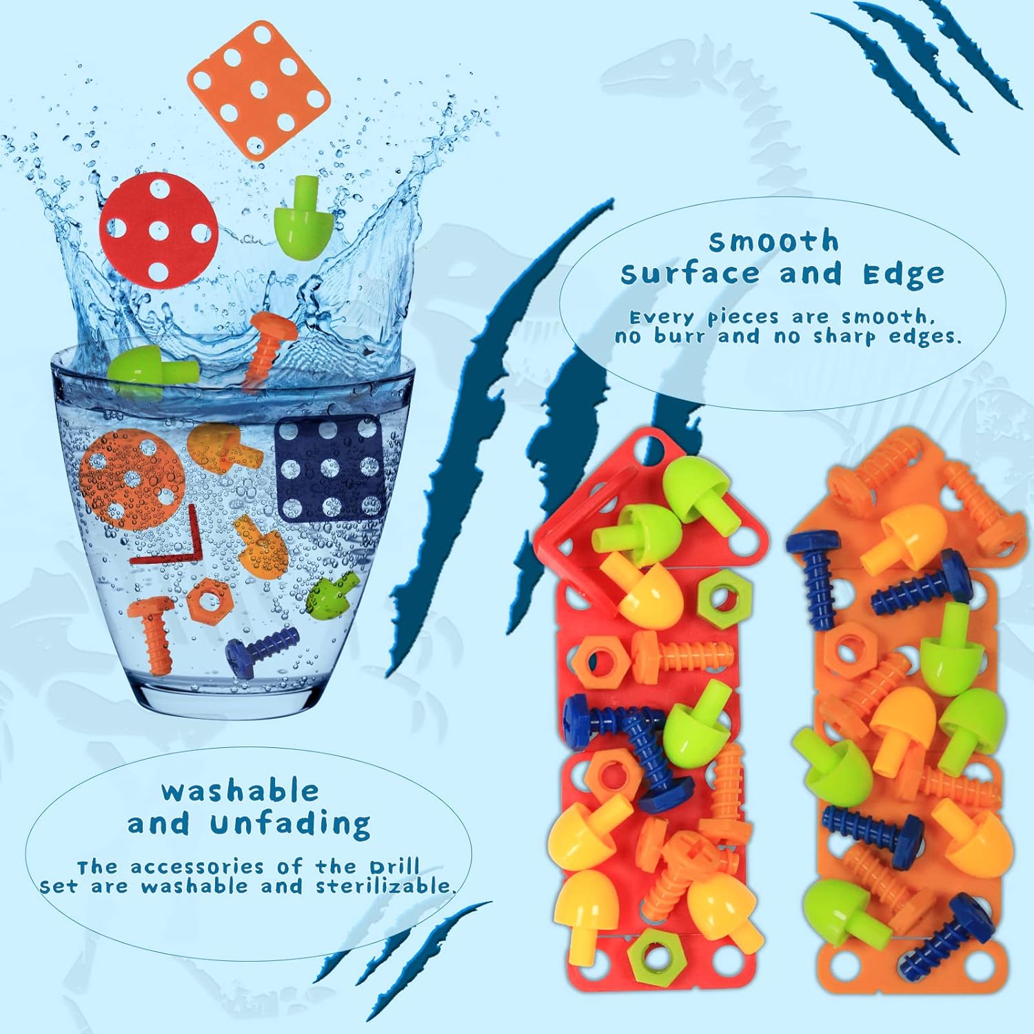 Maliben | Creative Screw Fun – Dinosaur Construction Set