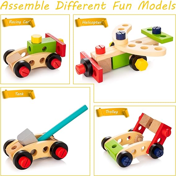 Maliben | Wooden Tool Set - Discover Creative Play Fun For Children
