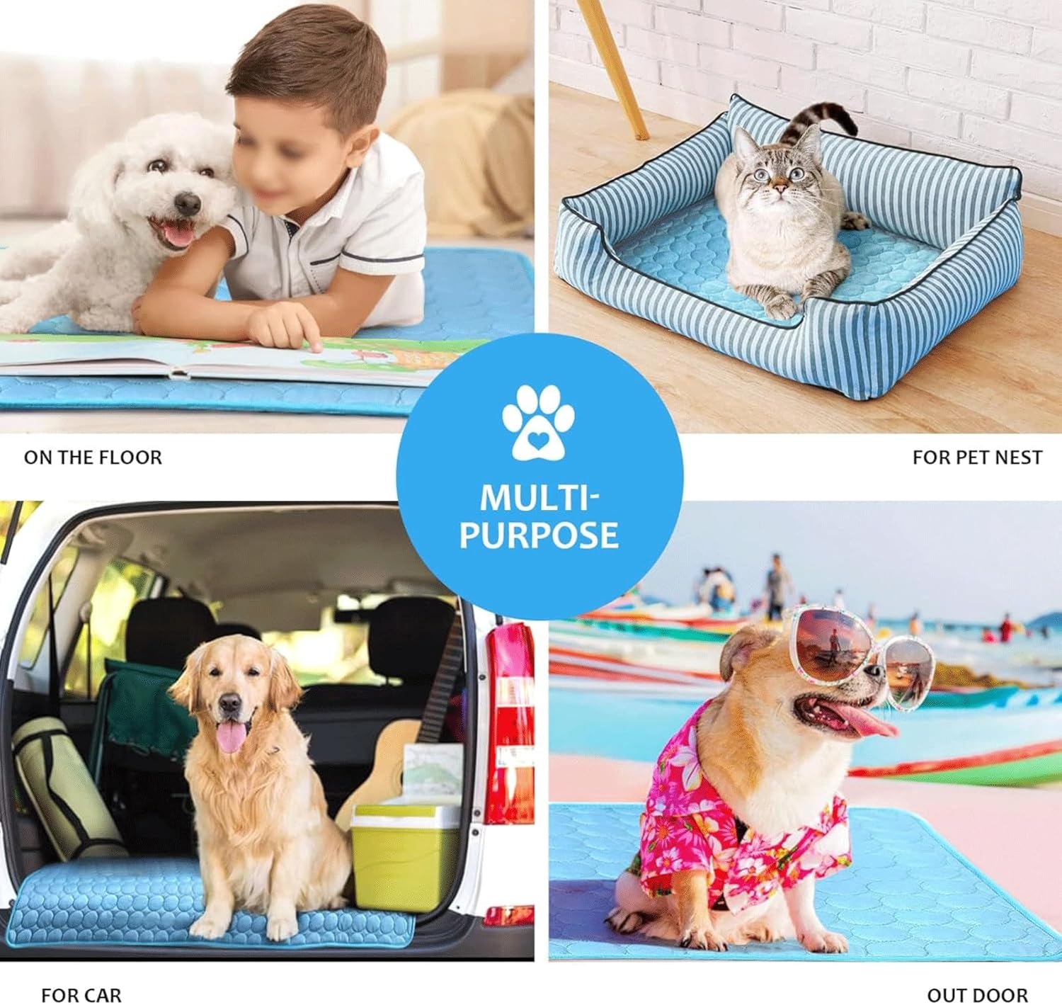 Maliben | Extra-Large Dog Cooling Mat for Summer Comfort