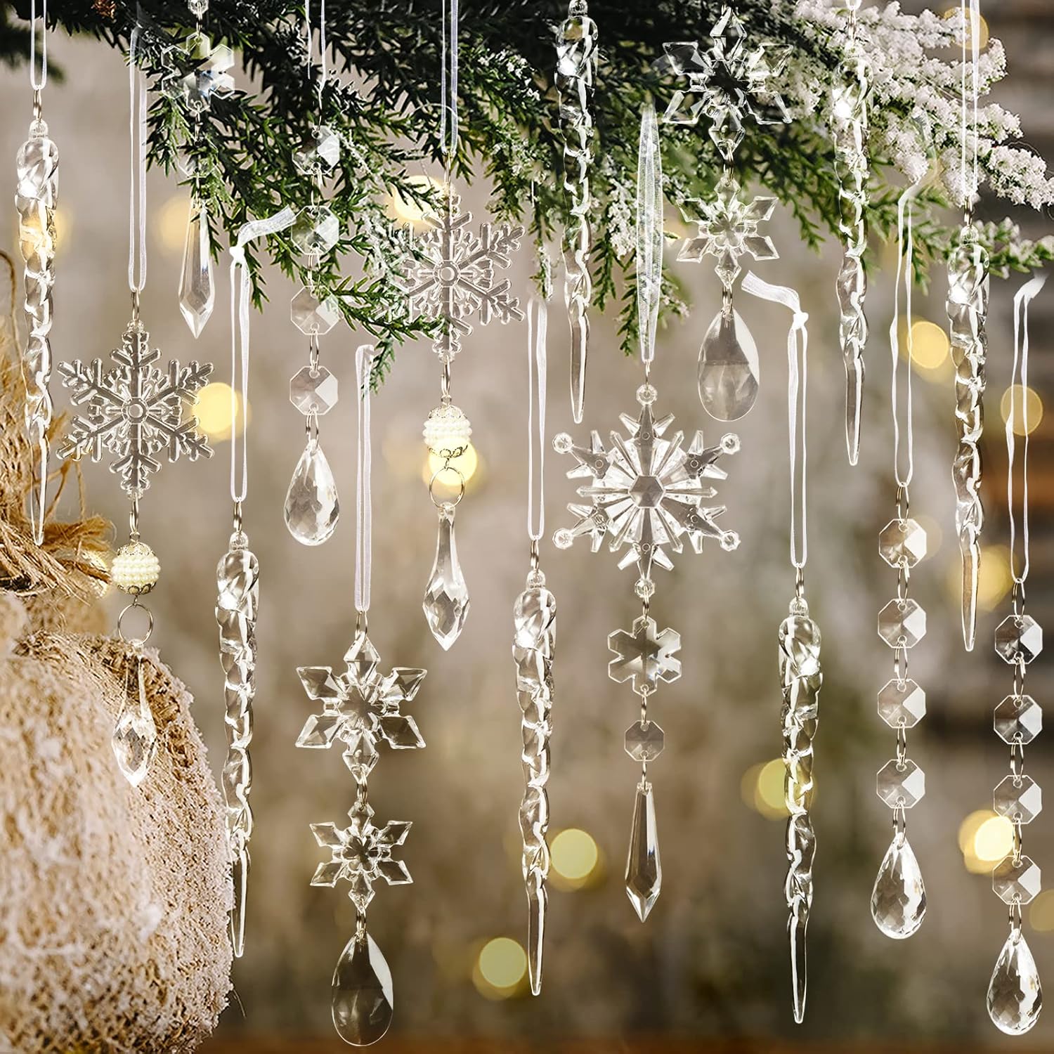 Maliben | Crystal Christmas Ornaments Set - Shinebright