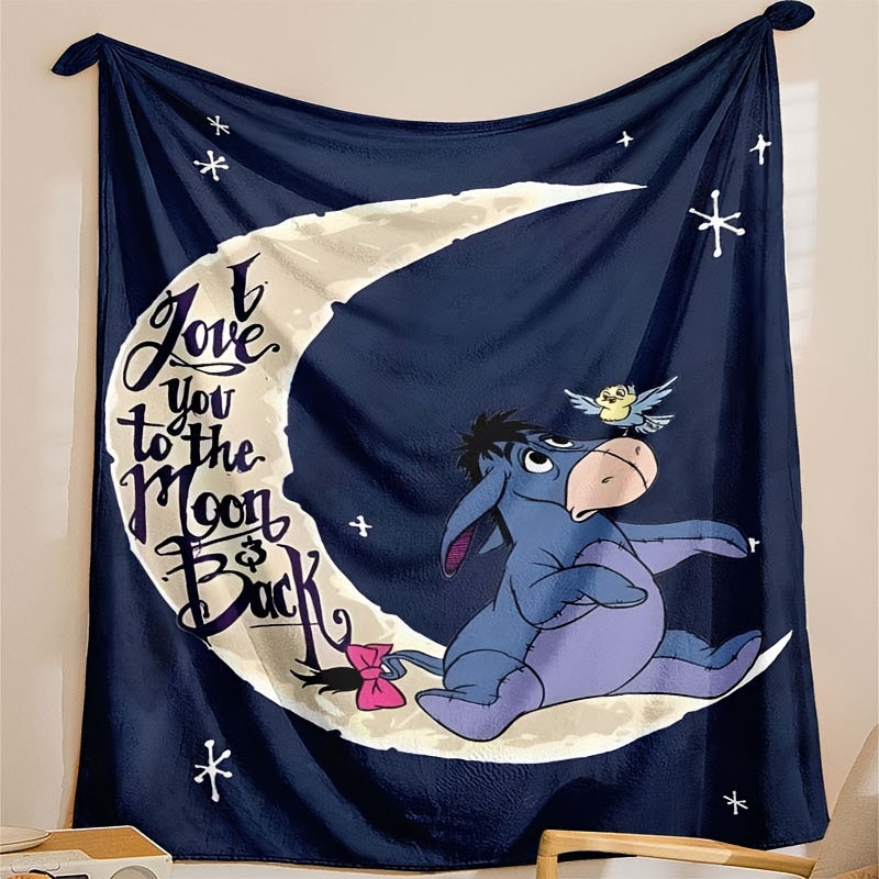 Maliben Soft fleece blanket with Eeyore design - Available in multiple sizes for all...
