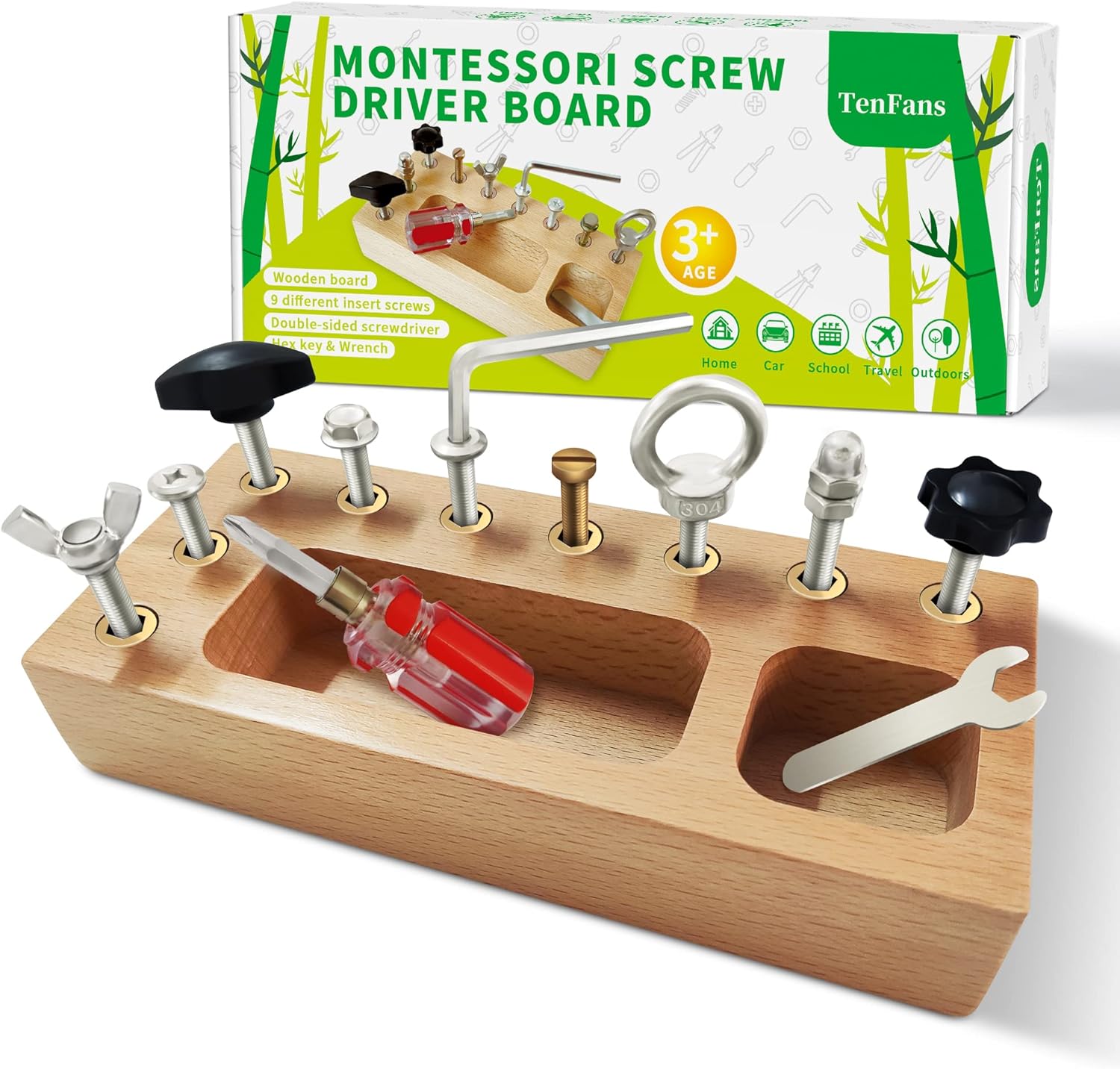 Maliben | Busy Board Toy - Educational Montessori Play Board For Creative Children