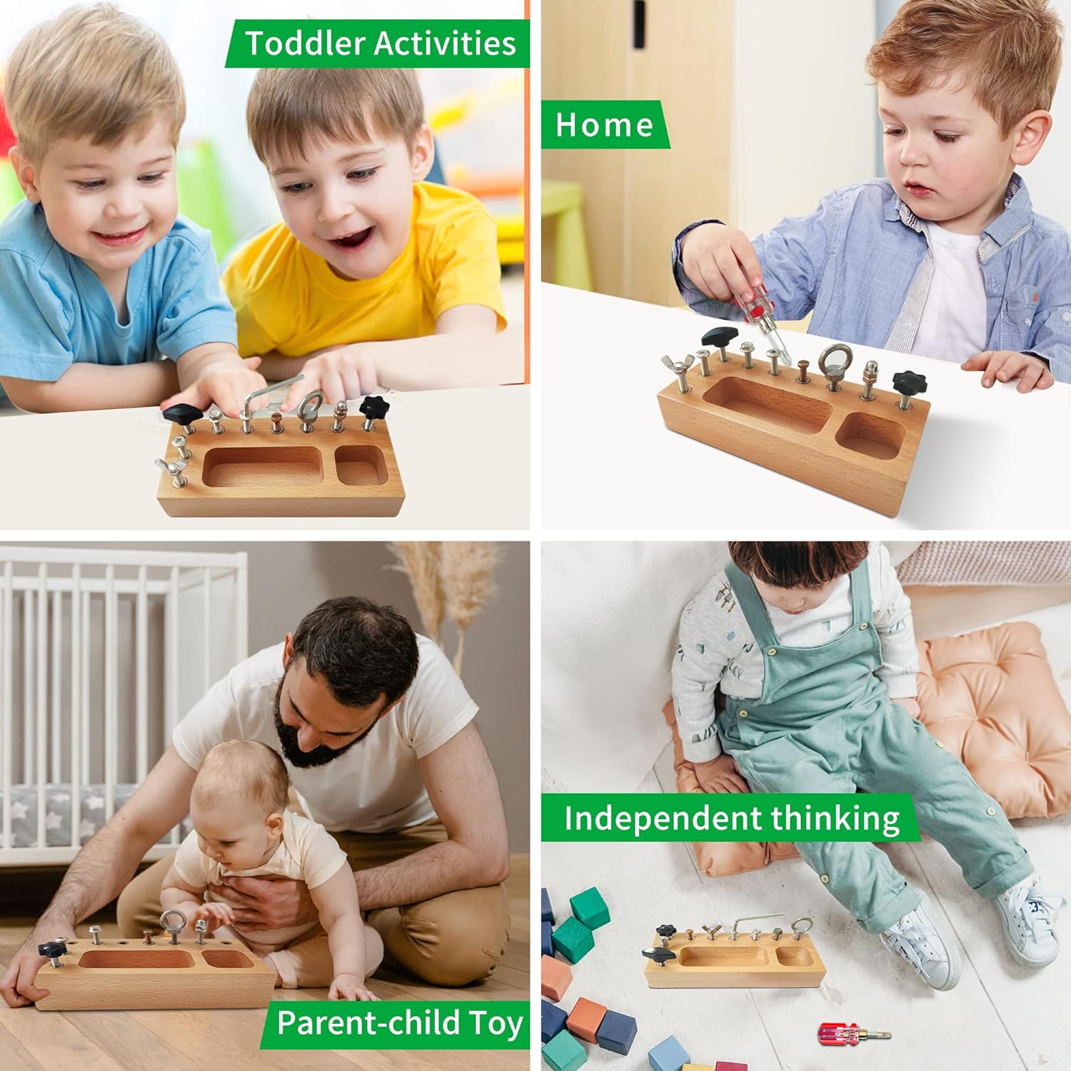 Maliben | Busy Board Toy - Educational Montessori Play Board For Creative Children