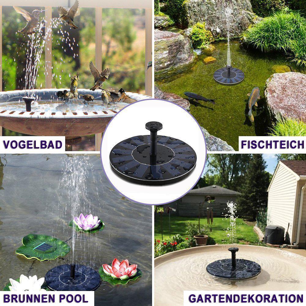 Maliben | Solar Energy Fountain Pump Watersoft – FOr Pond, Birdbath or Garden Decoration