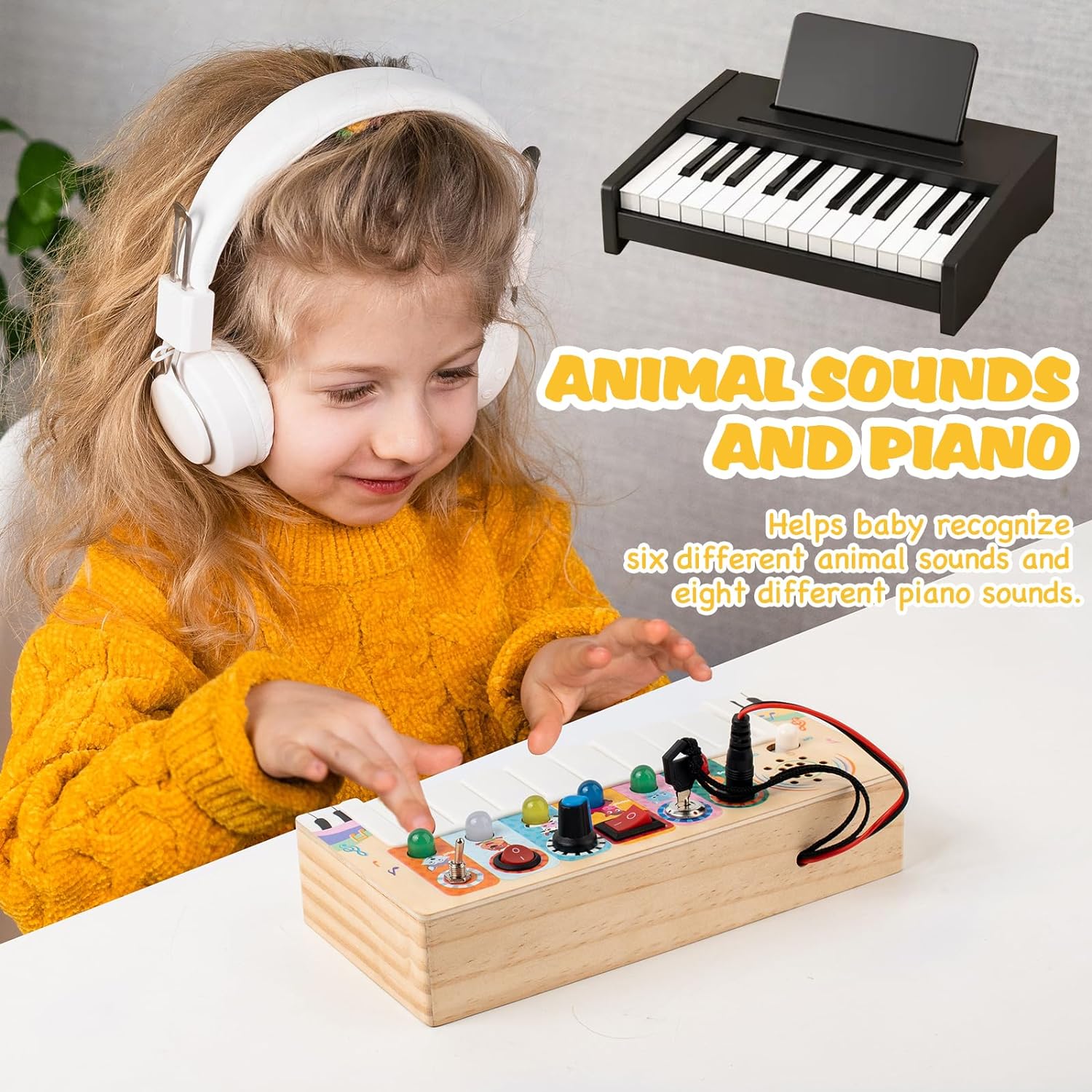 Maliben | Piano Busy Board - Creative Musical Experience For Babies