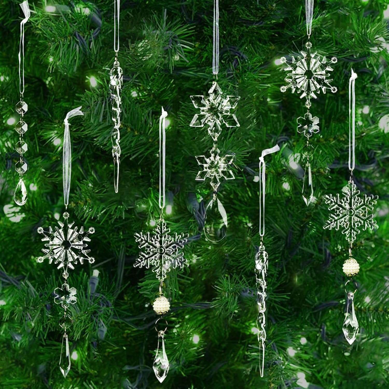 Maliben | Crystal Christmas Ornaments Set - Shinebright