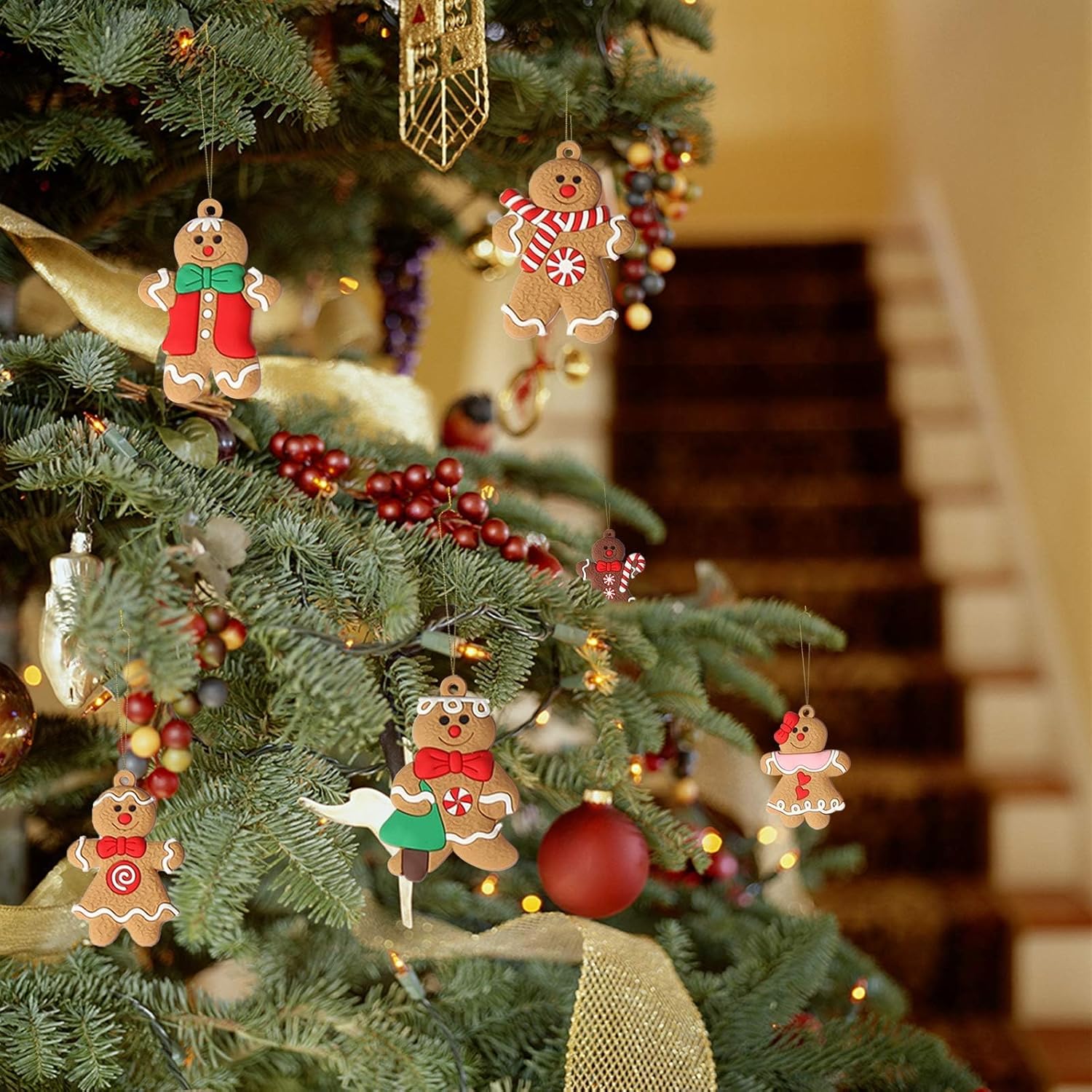 Maliben | Set Of 12 Gingerbread Ornaments - Sweetbakes