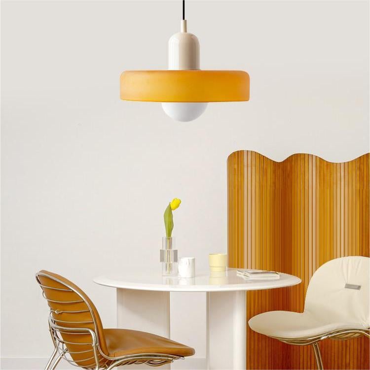 Maliben StiloGlas Pendant Lamp — Bauhaus Stained-Glass Light