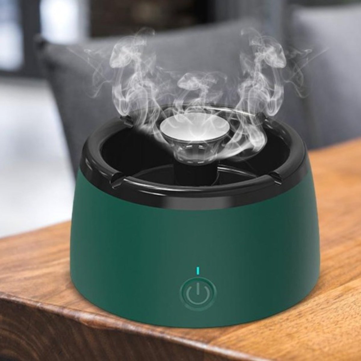 Maliben Odorless Smoke-Free Ashtray - Portable Smoke Catcher with Scent Filter