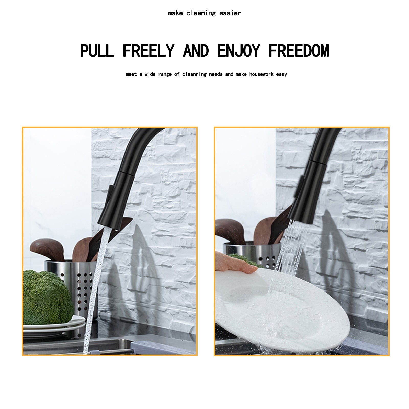 Maliben | Kitchen faucet with pull-out and sensor