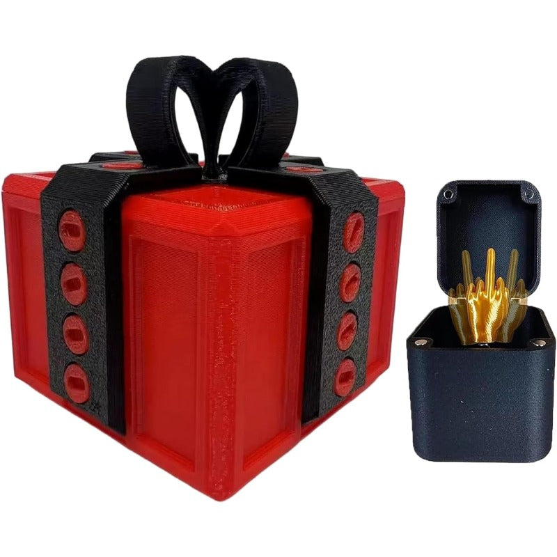 Maliben | Surprise Prank Gift Box Funny Middle Finger Switch Prank Toy