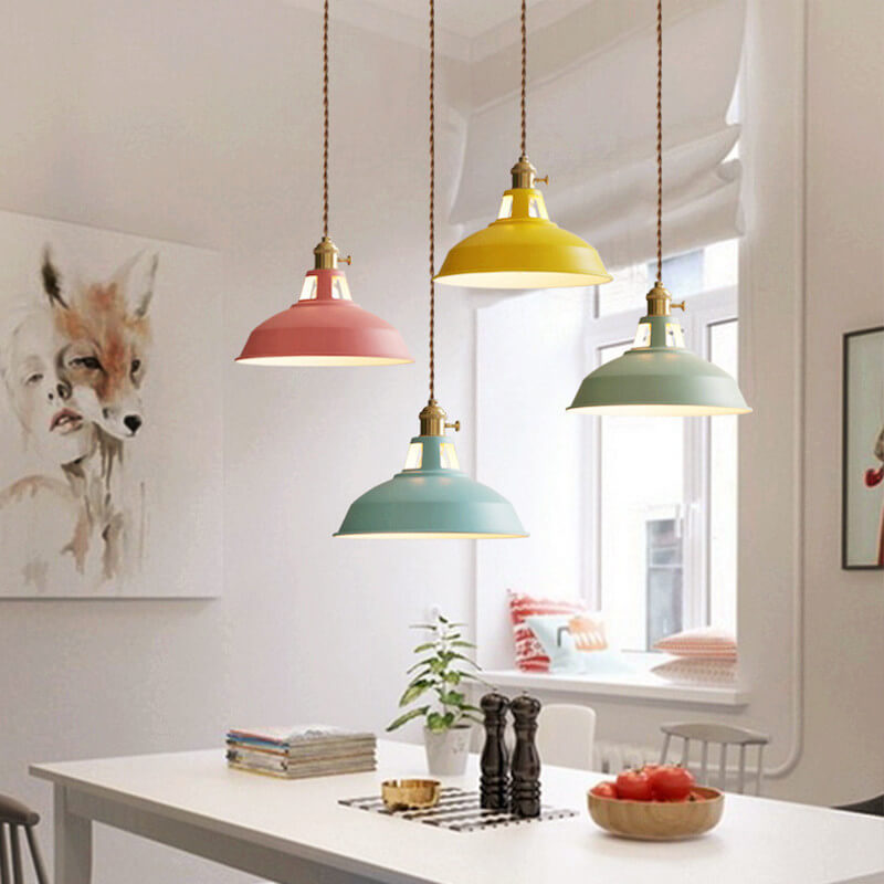 Maliben | Colorful Dimmable Pendant Light Industrial Unique Style
