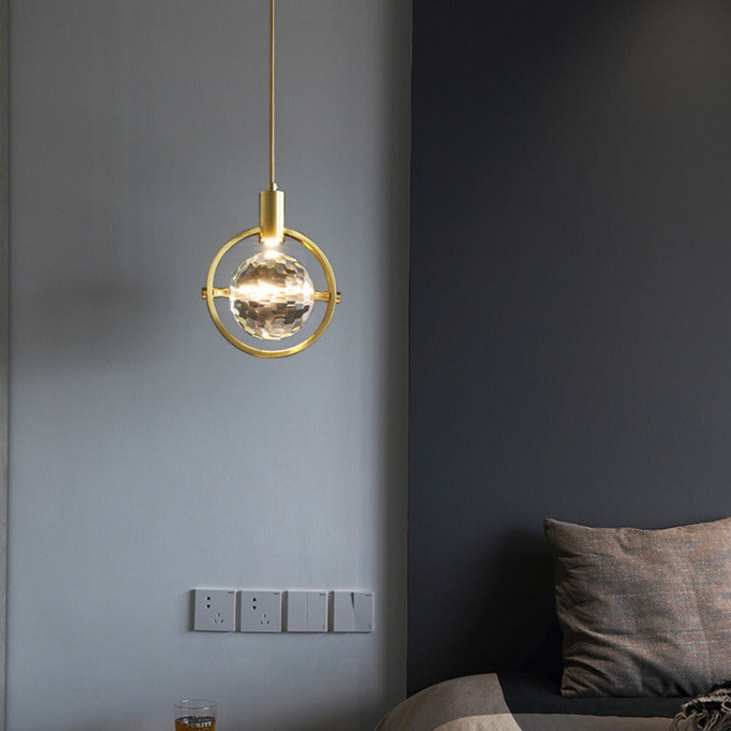 Maliben | Crystalchic Pendant Light - Ring-Shaped Led Ceiling Lamp With Sparkling Crystals