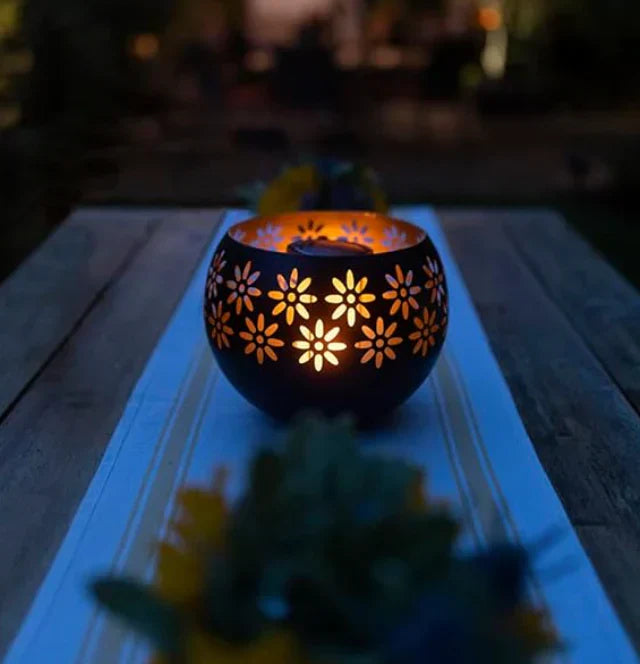 Maliben | Flower Pattern Candle Lamp - Floraglow