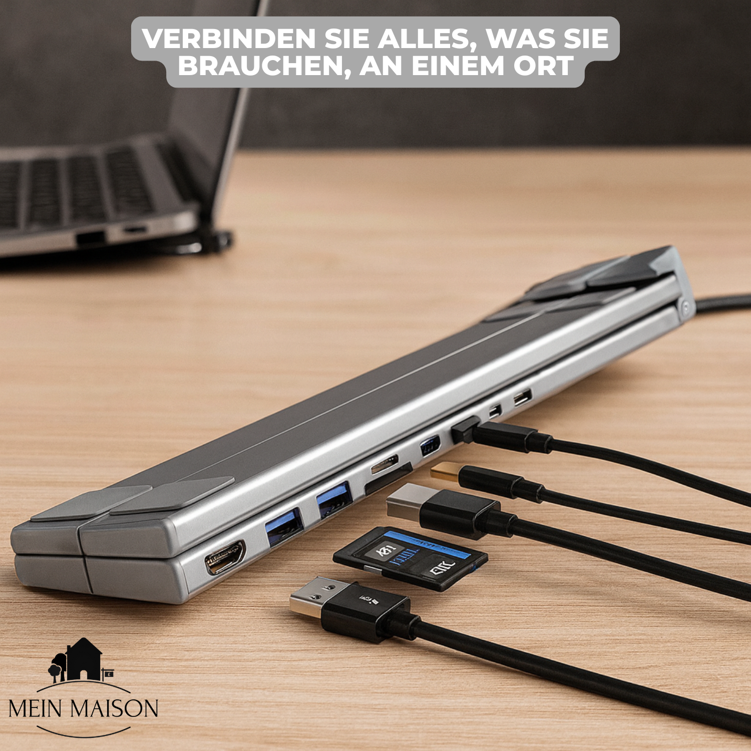 Maliben | Prodock StAnd – 8-In-1 Laptop Riser and Hub Combined!