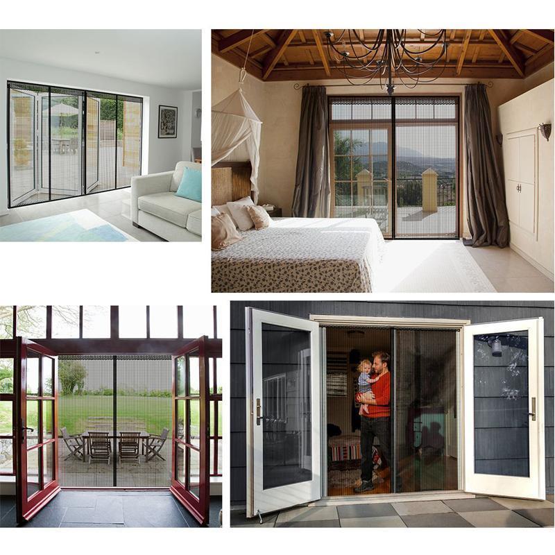 Maliben | Magnetic Fly Screen Door with Continuous Hook and Loop Fastener