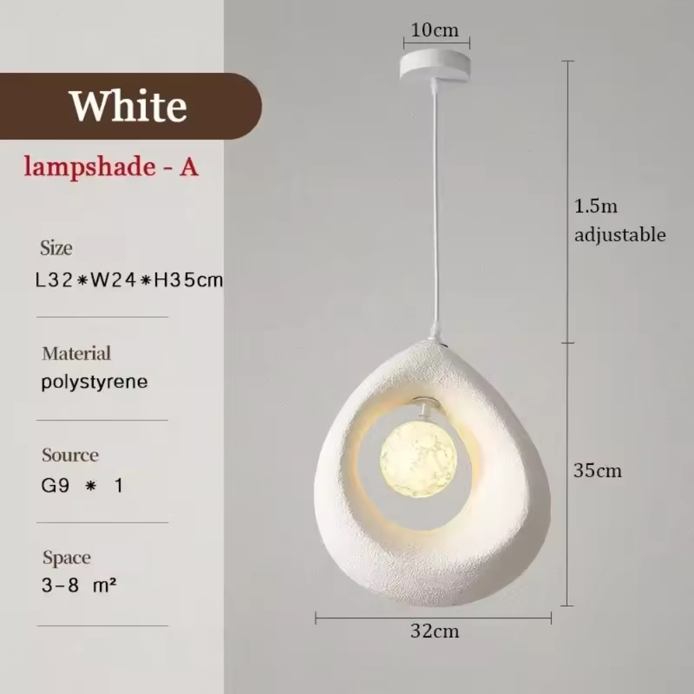 Maliben | Japanese Wabi Sabi Pendant Lamp With Minimalist Design