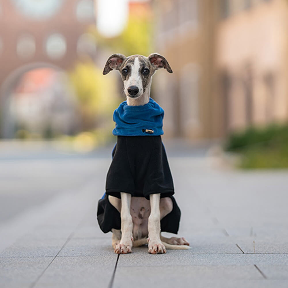 Maliben | Full Protection Polar Fleece Dog Overall with Removable Collar