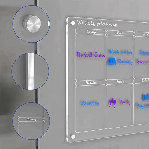 Maliben | Calendly™ - Acrylic Magnetic Calendar Board