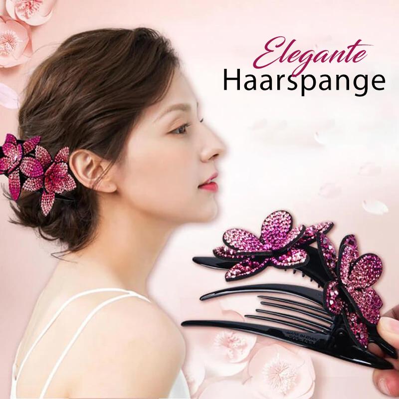 Maliben | Rhinestone Double Flower Hair Clip