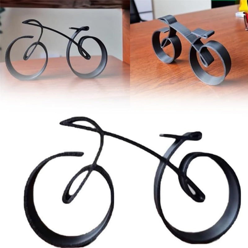 Maliben | Velaro Bike Sculpture | Minimalist Wire Frame Design | Iron Black | Gift Idea For Bike Lovers