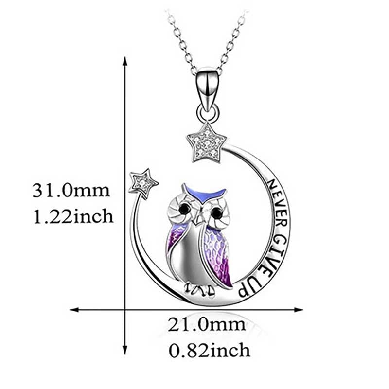Maliben | Never Give Up Owl Necklace