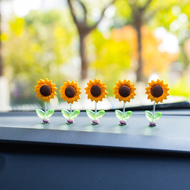 Maliben | Cute Sunflower Car Ornament