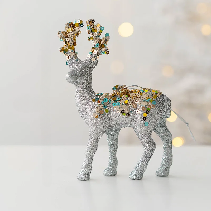 MAliben | Sparkling Deer Ornament – Luxury Christmas Decoration For a Festive Atmosphere