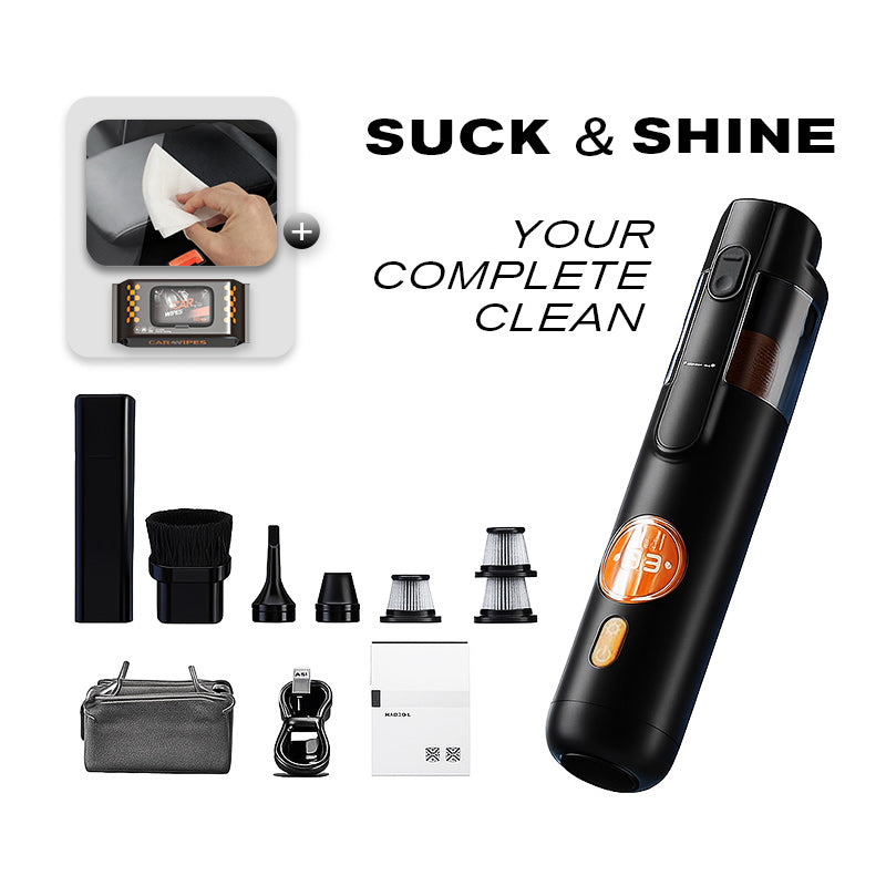 Maliben | Swiftclean Handheld Vacuum | Effortless Cleaning With 5 Versatile Accessories