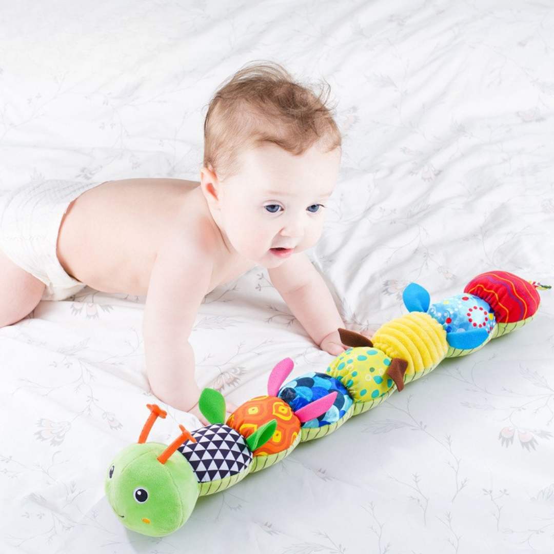 Maliben | Sensory Plush Rattle And Music Caterpillar
