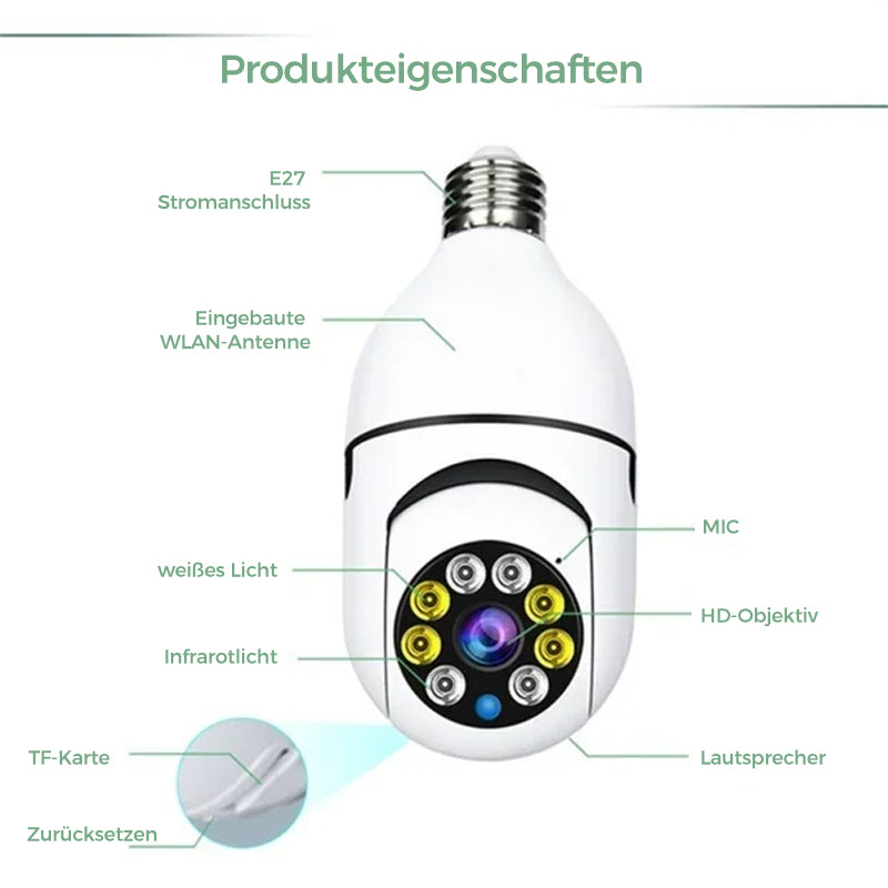 Maliben | Wireless Wifi Surveillance Camera With Bulb
