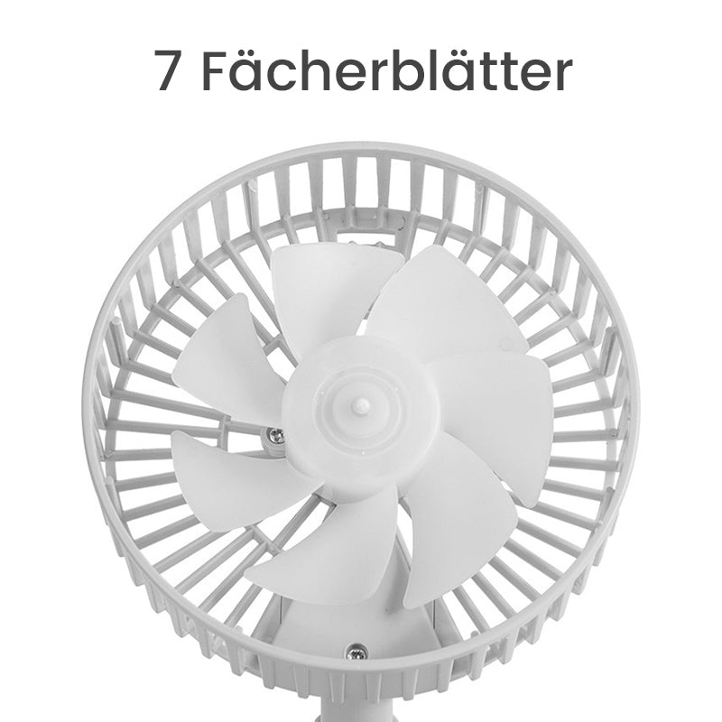 Maliben | Height-Adjustable, Rechargeable Telescopic Stand Fan