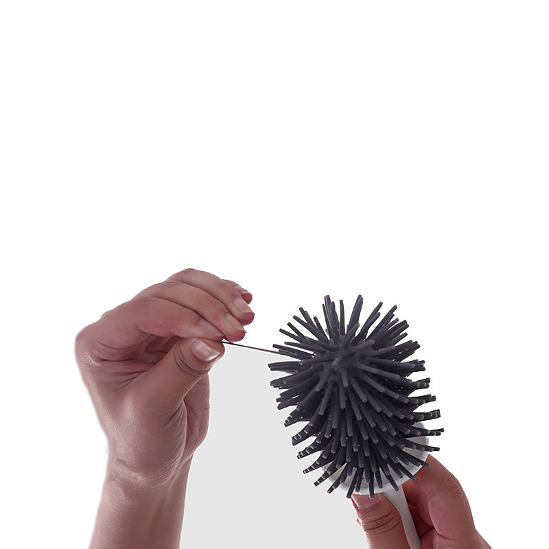 Maliben | Silicone Toilet Brush With Holder | Modern, Efficient Loo Brush For Home Cleaning