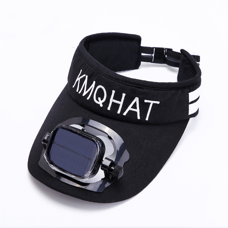 Maliben | Sun Visor Hat With Solar Powered Fan, For Camping, Hiking