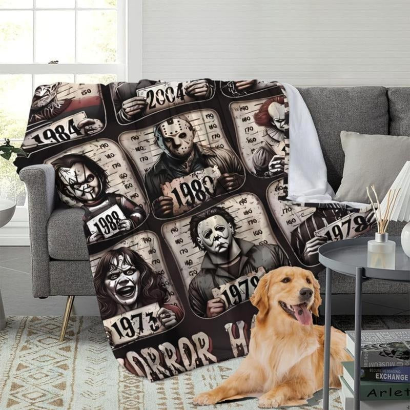 Maliben | Soft Funny Horror-Themed Throw Blanket