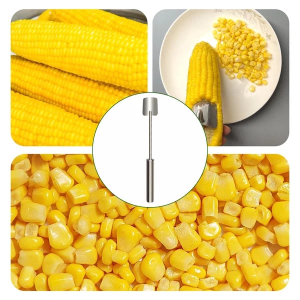 Maliben | Eptchn Long Handle Stainless Steel Corn Stripping Tool