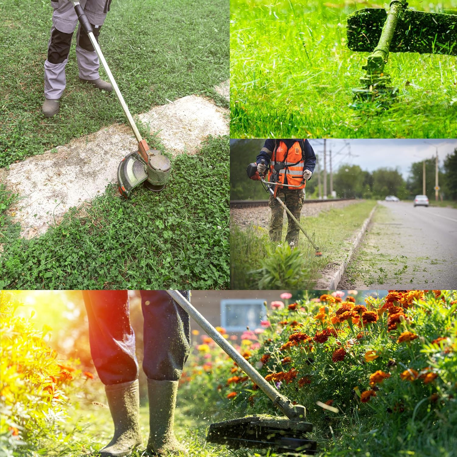 Maliben | 6" Twisted Wire Weed Brush – Steel TriMmer Head For 5 mm Shaft Electric Grass Cutters