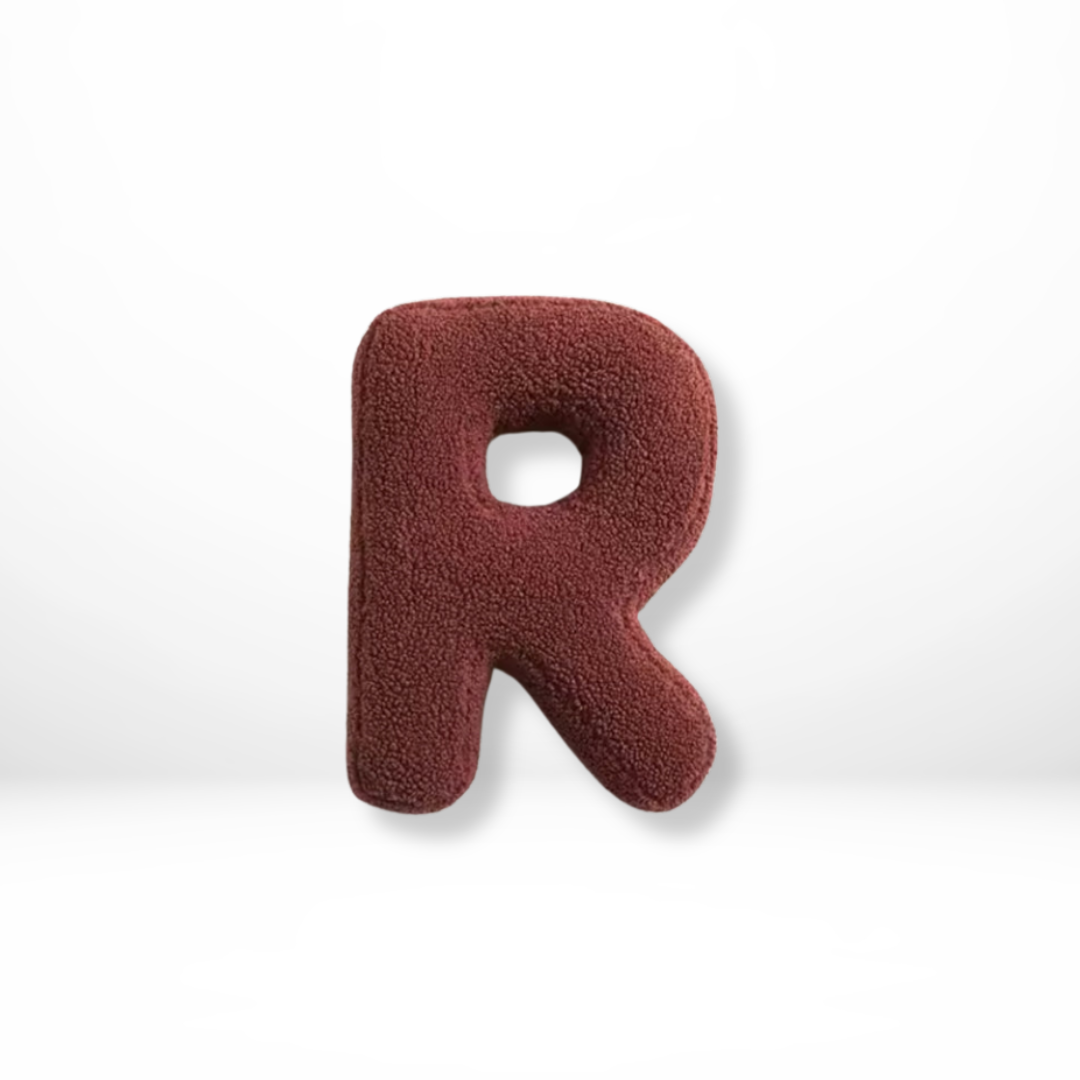 Maliben | Velvet Alphabet Decorative Cushion With Letters A To Z