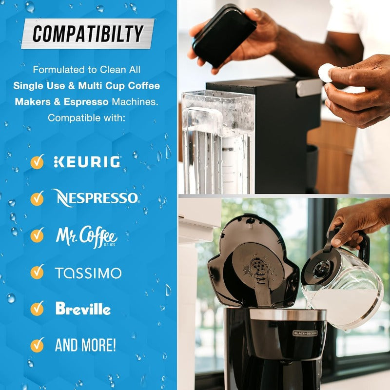 Maliben | Coffee Maker Cleaning & Descaling Tablets